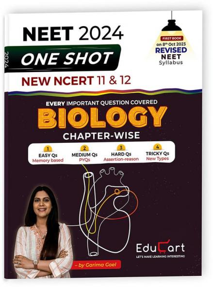 Educart NEET One Shot Biology Chapter-wise book on New NCERT 2024 (Garima Goel)