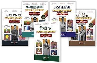 Educart CBSE Class 10 Sample Papers Bundle - Science Mathematics Standard Social Science English & Hindi A 2023-24 (Introducing Revision Maps and Past Year Papers) 2024