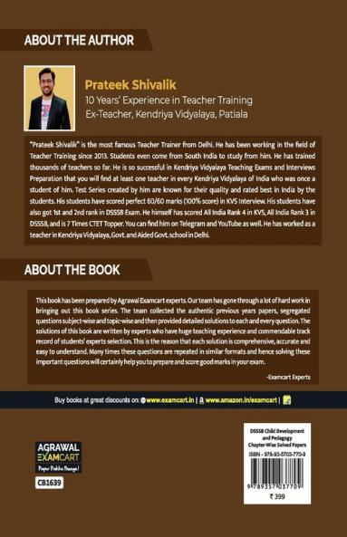 Examcart DSSSB Child Development and Pedagogy (CDP) Chapter-wise Solved Papers for 2024 Exam in English