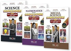 Educart CBSE Class 10 Sample Papers Bundle - Science Mathematics Basic & Social Science 2023-24 (Introducing Revision Maps and Past Year Papers) 2024