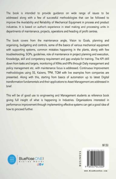 Maintenance for Profitability
