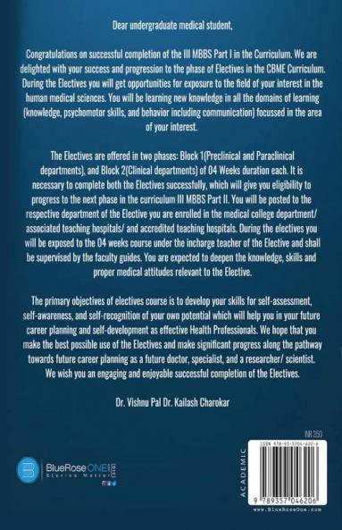 Logbook for Electives Course in the Competency based Medical Curriculum