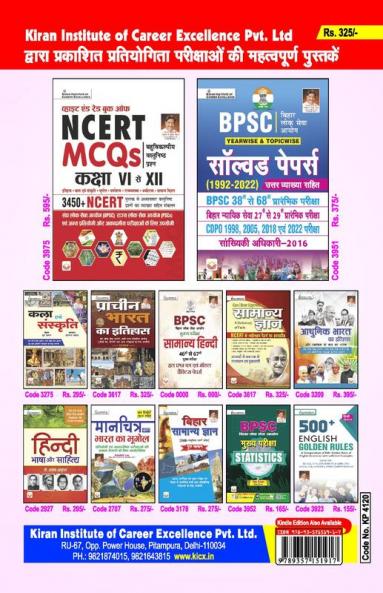 BPSC Mains Solved Papers (Hindi)