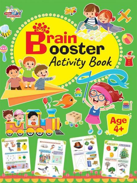 Brain Booster Activity Book - Age 4+ (Fun Learning Activity Book for Kids)