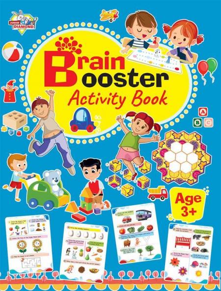 Brain Booster Activity Book - Age 3+ (Fun Learning Activity Book for Kids)