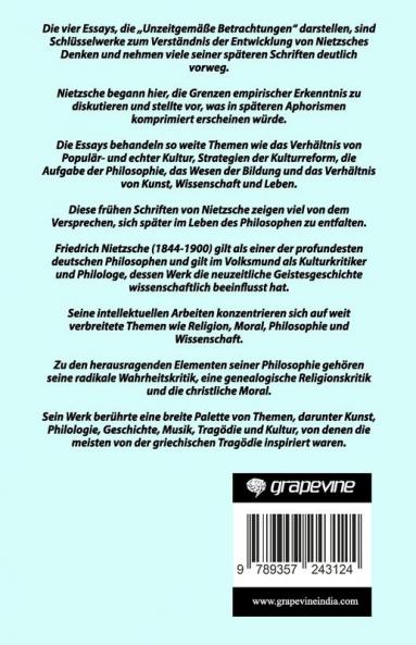 Unzeitgemäße Betrachtungen