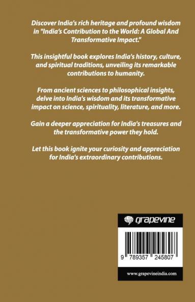 India’s Contribution to the World: A Global And Transformative Impact (by ITP Press)