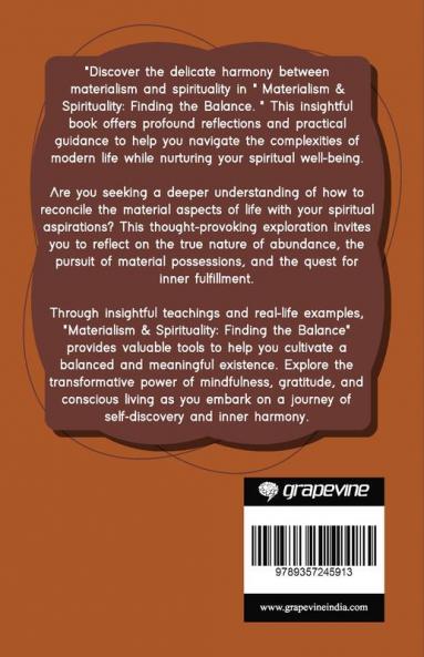 Materialism & Spirituality: Finding the Balance (by ITP Press)