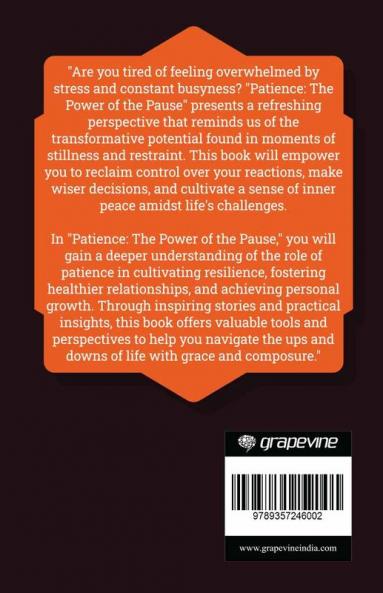 Patience: The Power of the Pause (by ITP Press)