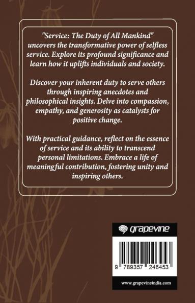 Service: The Duty of All Mankind (by ITP Press)