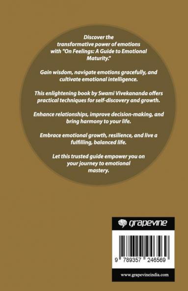 On Feelings: A Guide to Emotional Maturity (by ITP Press)