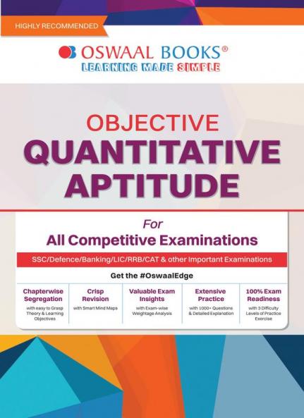 Oswaal Objective Quantitative Aptitude For All Competitive Examinations Chapter-wise & Topic-wise A Complete Book