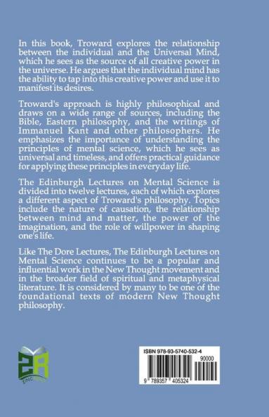 The Edinburgh Lectures on Mental Science