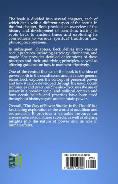 THE WAY OF POWER STUDIES IN THE OCCULT
