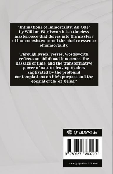 Intimations of Immortality: An Ode