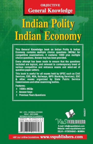 Objective General Knowledge Indian Polity And Economy