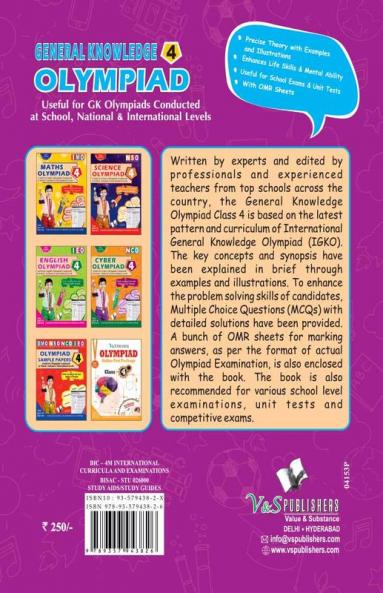 International General Knowledge Olympiad - Class 4(With OMR Sheets)