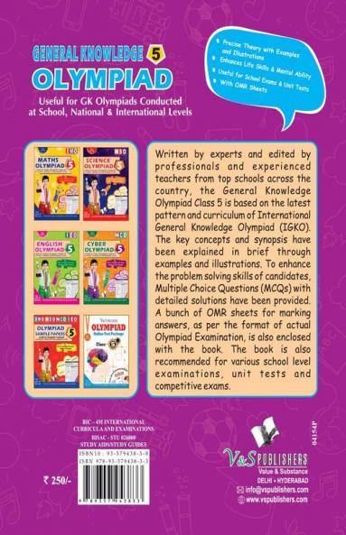 International General Knowledge Olympiad - Class 5(With OMR Sheets)
