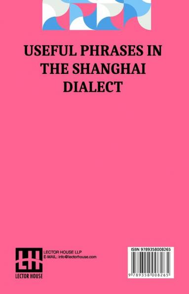 Useful Phrases In The Shanghai Dialect