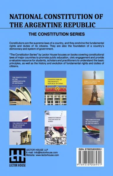 National Constitution Of The Argentine Republic
