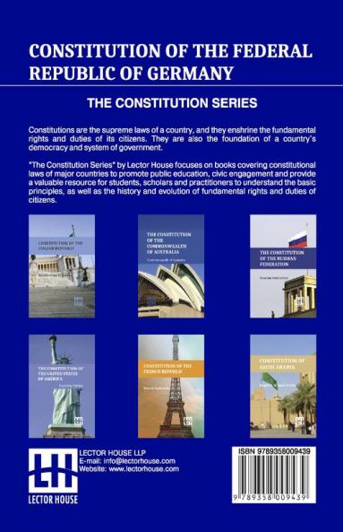 Constitution Of The Federal Republic Of Germany (Basic Law For The Federal Republic Of Germany)