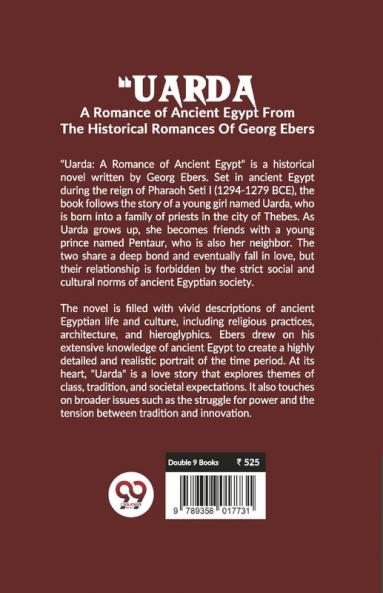 Uarda A Romance Of Ancient Egypt From The Historical Romances Of Georg Ebers