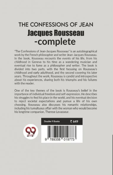 The Confessions Of Jean Jacques Rousseau- complete