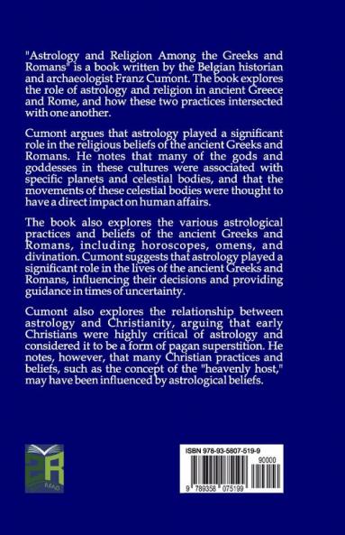 Astrology and Religion Among the Greeks and Romans
