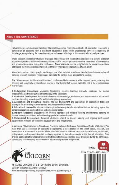 CONFERENCE PROCEEDINGS (BOOK OF ABSTRACTS) ADVANCEMENTS IN EDUCATIONAL PRACTICES: NATIONAL CONFERENCE PROCEEDINGS