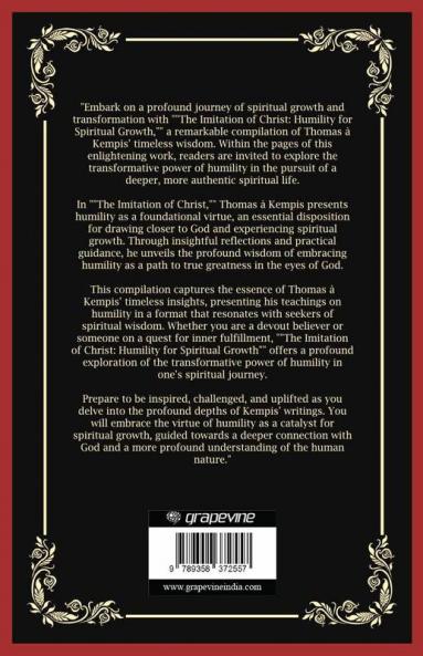 The Imitation of Christ: Humility for Spiritual Growth (Grapevine Press)