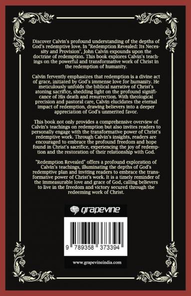 Redemption Revealed: Its Necessity and Provision (Grapevine Press)