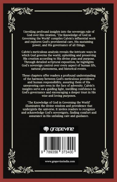 The Knowledge of God in Governing the World: God's Preservation and Support of His Creation (Grapevine Press)