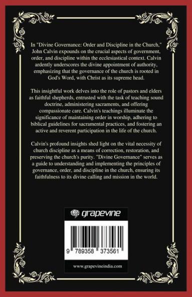 Divine Governance: Structure Worship and Accountability in the Church (Grapevine Press)