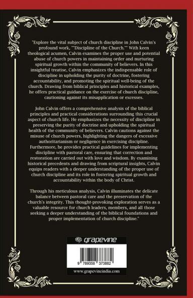 Discipline of the Church: Use and Abuse of Church Powers (Grapevine Press)