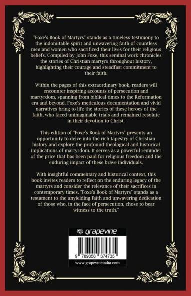Foxe's Book of Martyrs: Heroes of the Faith (Grapevine Press)
