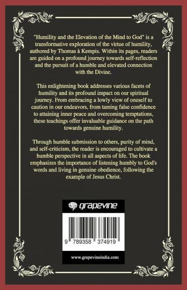 Humility and the Elevation of the Mind to God
