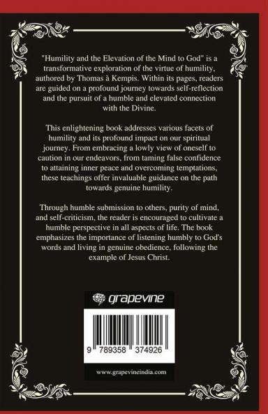 Humility and the Elevation of the Mind to God (Grapevine Press)