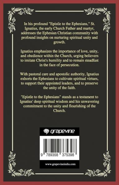 Epistle to the Ephesians: Nurturing Spiritual Unity and Growth (Grapevine Press)