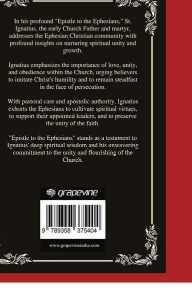 Epistle to the Ephesians: Nurturing Spiritual Unity and Growth (Grapevine Press)