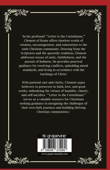 Letter to the Corinthians: Words of Wisdom and Exhortation (Grapevine Press)