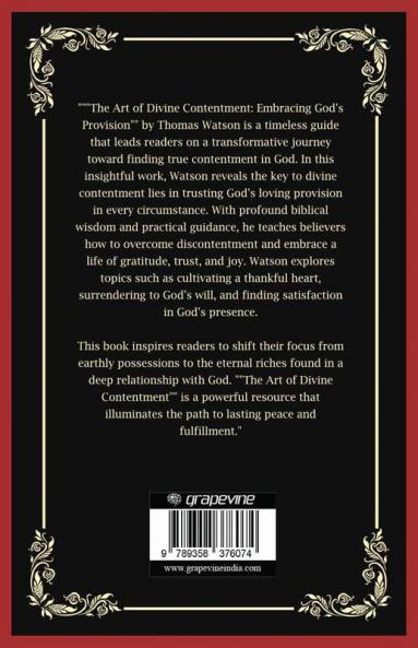 The Art of Divine Contentment: Embracing God's Provision (Grapevine Press)
