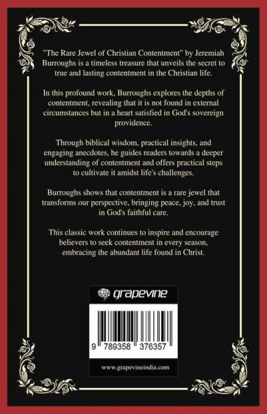 The Rare Jewel of Christian Contentment: A Heart Satisfied by the Living Waters (Grapevine Press)