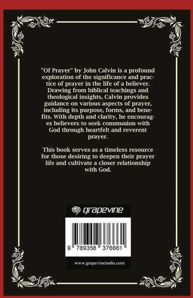 Of Prayer: Seeking Communion with God (Grapevine Press)