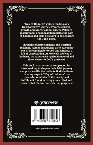 Way of Holiness: Set Apart for Glory (Grapevine Press)