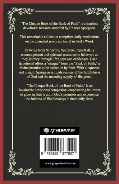 The Cheque Book of the Bank of Faith (Grapevine Press)