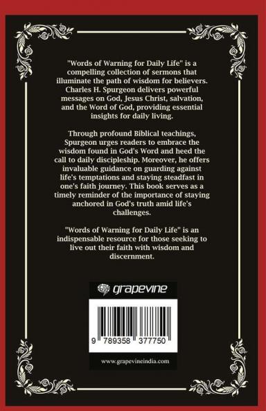 Words of Warning for Daily Life: Guarding Against Life's Temptations (Grapevine Press)