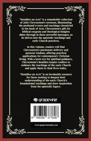 Homilies on Acts: The Dynamic Expansion of the Early Church (Grapevine Press)