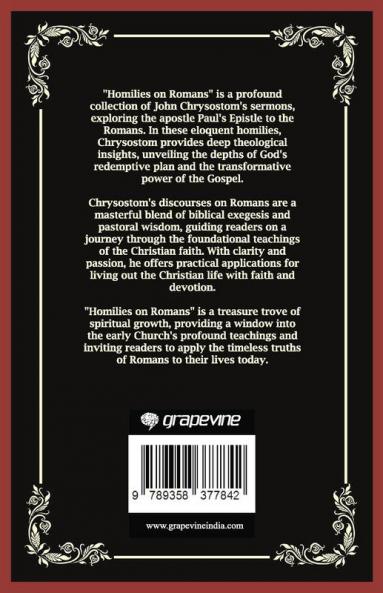 Homilies on Romans: The Depths of God's Grace (Grapevine Press)