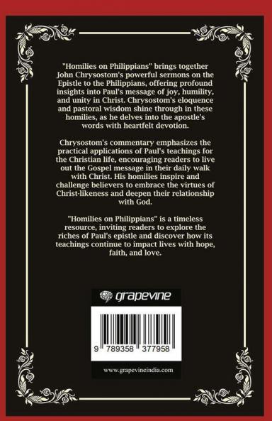 Homilies on Philippians: Joy in Suffering Unity in Christ (Grapevine Press)