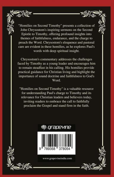 Homilies on Second Timothy: Enduring Faithfulness in Ministry (Grapevine Press)